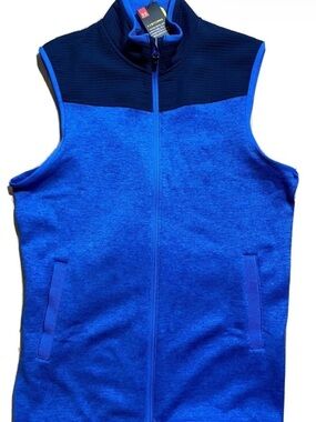 Under Armour Blue Sleeveless Zip-Up Sweater Vest